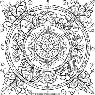 Healing Mandala Coloring Page | Healing coloring page