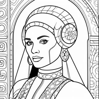 Padme Amidala Coloring Page | Padme coloring page