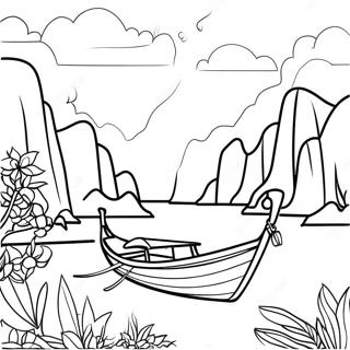 Thailand Landscape Coloring Page | Thailand coloring page