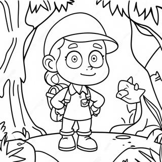 Eliza Thornberry Exploring the Jungle Coloring Page | Wild Thornberrys coloring page