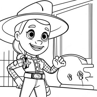 Jessie Toy Story färgläggningssida | Jessie Toy Story målarbild