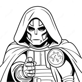 Dr Doom Coloring Page | Dr Doom coloring page