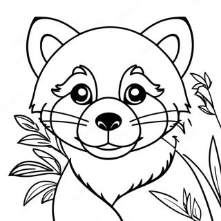 Red Panda Coloring Page | Red Panda coloring page