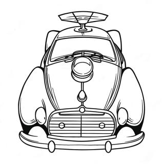 Derby Car Coloring Page | Derby Car coloring page