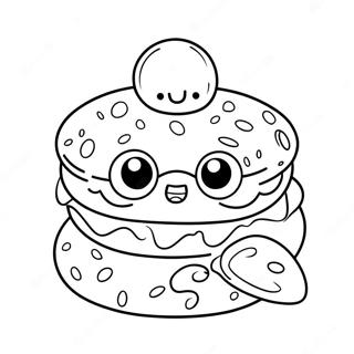 Cute Toca Boca Crumpets Coloring Page | Toca Boca Crumpets coloring page