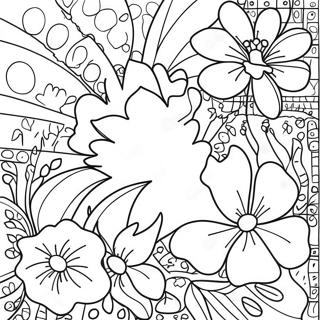 Hawaiian Flowers Coloring Page | Hawaiian Flowers coloring page