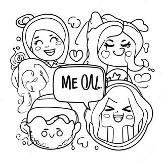 Mean Girls Iconic Quotes Coloring Page | Mean Girls coloring page