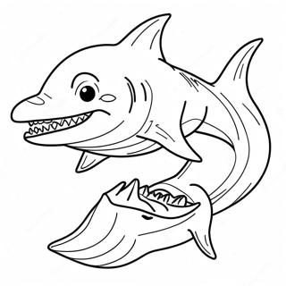 Goblin Shark Coloring Page | Goblin Shark coloring page