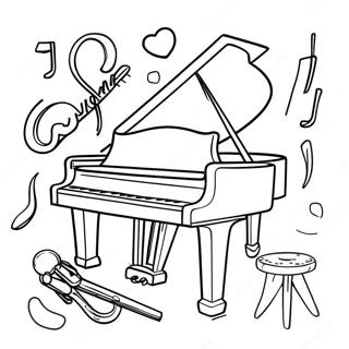 Instrument Coloring Page | Instrument coloring page