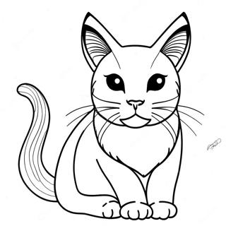Siamese Cat Coloring Page | Siamese Cat coloring page