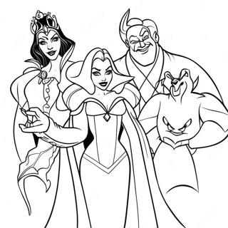 Disney Villains Coloring Page | Disney Villains coloring page