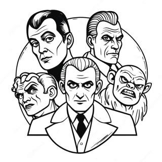 Universal Monsters Coloring Page | Universal Monsters coloring page