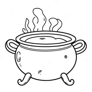 Cauldron Coloring Page | Cauldron coloring page