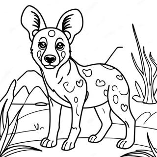 Afrikaanse Wilde Hond Kleurplaten