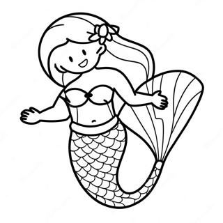 Mermaid Tail Coloring Page | Mermaid Tail coloring page