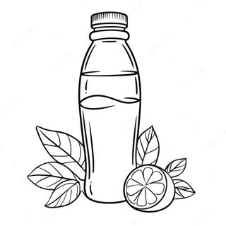 Water Bottle Coloring Page | Water Bottle coloring page