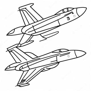 Blue Angels Jet in Flight Coloring Page | Blue Angels coloring page
