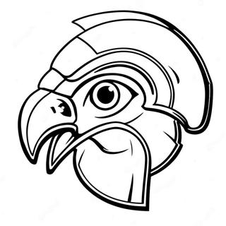 Iowa Hawkeye Logo Coloring Page | Iowa Hawkeye coloring page