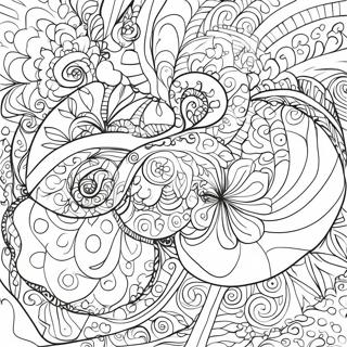 Swirl Pattern Coloring Page | Swirl coloring page