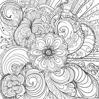 Intricate Swirl Designs Coloring Page | Swirl coloring page