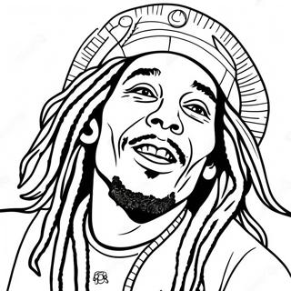Bob Marley Pagine da Colorare
