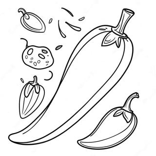 Chilipeppar Målarbilder