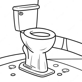 Toilet Bound Coloring Page | Toilet Bound coloring page