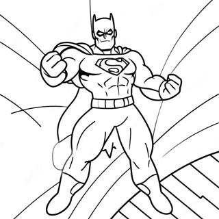Comic Superhero Coloring Page | Comic coloring page