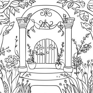 Secret Garden Coloring Page | Secret Garden coloring page