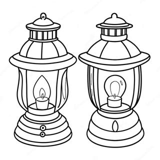 Lantern Coloring Page | Lantern coloring page