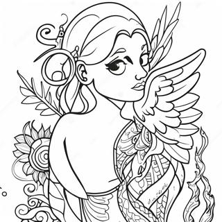 American Traditional Tattoo Coloring Page | American Traditional Tattoo coloring page