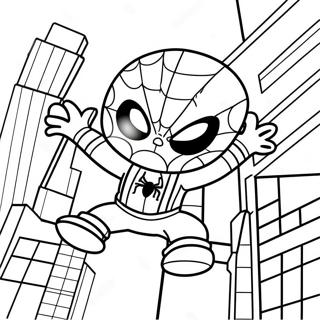 Chibi Spiderman Pagine da Colorare