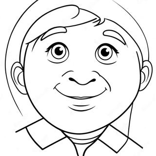Nose Coloring Page for Kids | Nose coloring page