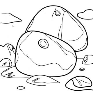 Rock Coloring Page | Rock coloring page