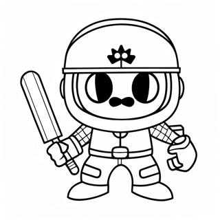 Brawl Stars Leon Coloring Page | Brawl Stars Leon coloring page