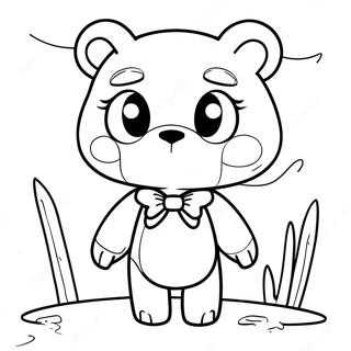 Gloomy Bear Coloring Page | Gloomy Bear coloring page