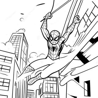 Spiderman Feliz Cumpleaños Páginas para Colorear