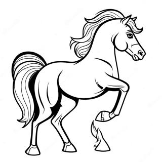 Arabian Horse Coloring Page | Arabian Horse coloring page