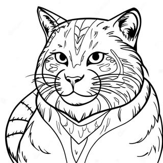 Wildcat Coloring Page | Wildcat coloring page