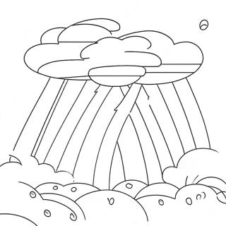 Thunderstorm Coloring Page | Thunder coloring page
