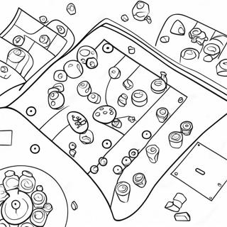 Board Game Coloring Page | Board Game coloring page