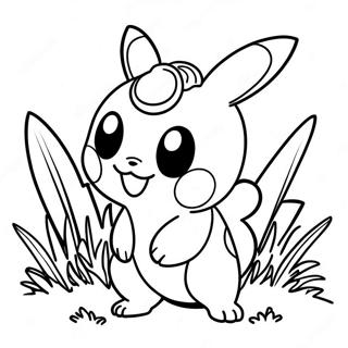 Grass Type Pokemon Coloring Page | Grass Type Pokemon coloring page