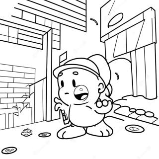 Ghetto Street Art Coloring Page | Ghetto coloring page