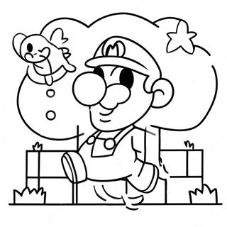 Super Mario Bros 3 Coloring Page | Super Mario Bros 3 coloring page