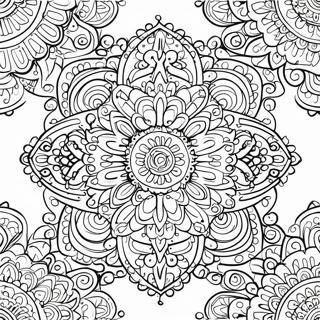 Symmetrical Mandala Coloring Page | Symmetrical coloring page
