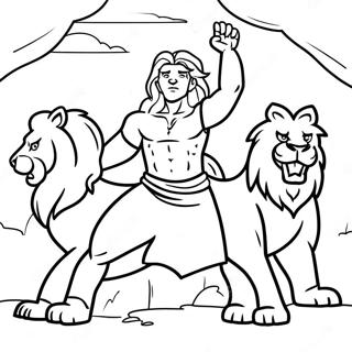 Daniel E A Cova Dos Leões Páginas para Colorir