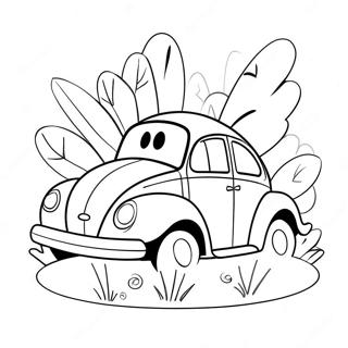 Coche de abejorro Páginas para Colorear