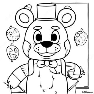 FNAF Puppet Coloring Page | FNAF Puppet coloring page