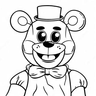 Creepy FNAF Puppet in Shadows Coloring Page | FNAF Puppet coloring page
