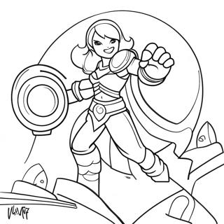 Page à colorier Champion de League of Legends | Page de coloriage Ligue des Légendes